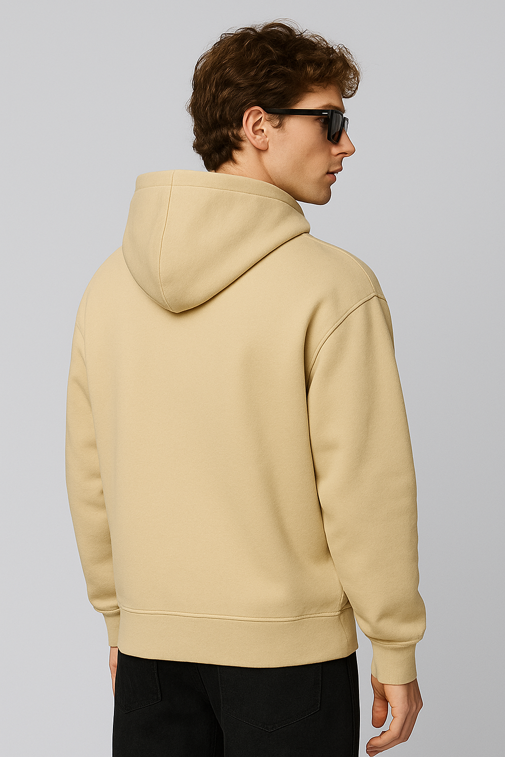 Premium Oversized Hoodie – Sand Beige