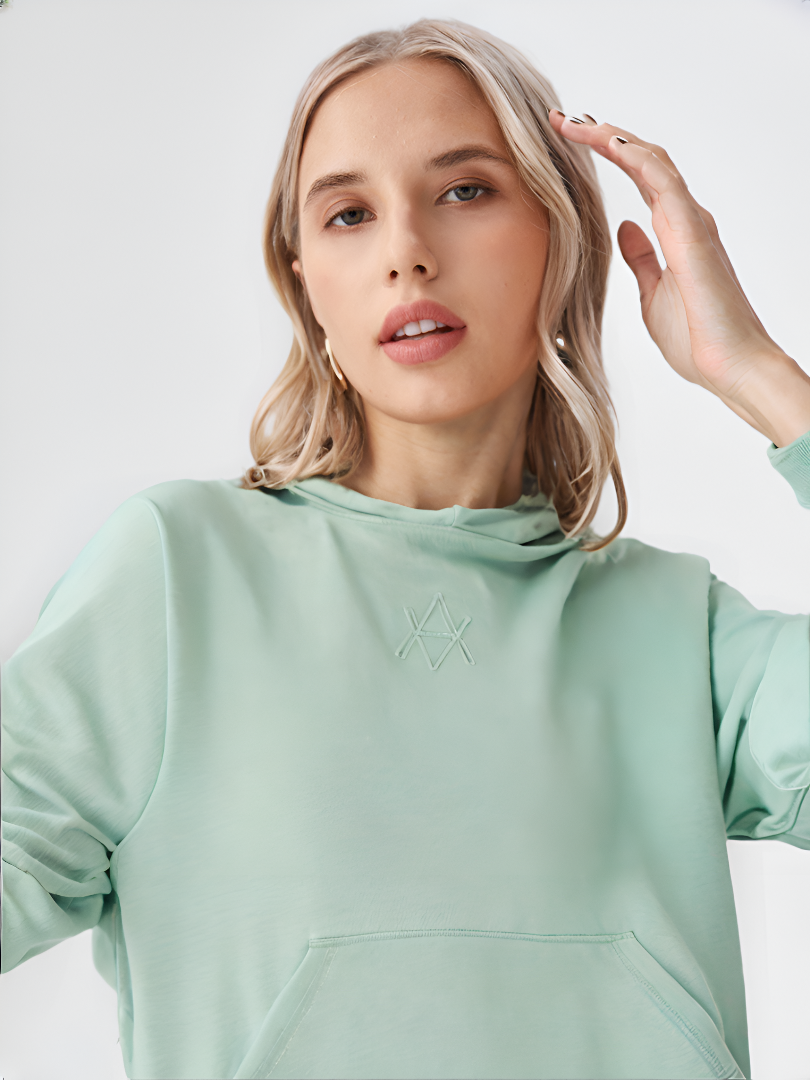 350 GSM Premium Oversized Hoodie – Sage Green